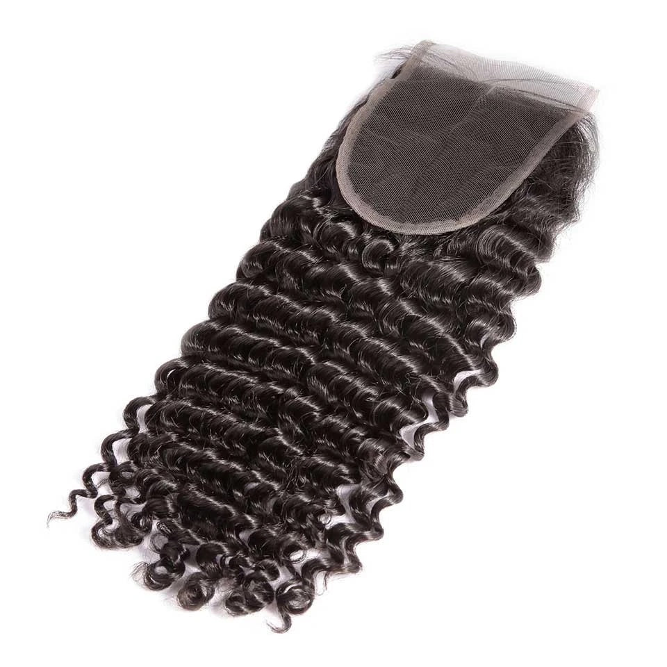 4*4 Brazilian Hair Lace Closure Deep Wave